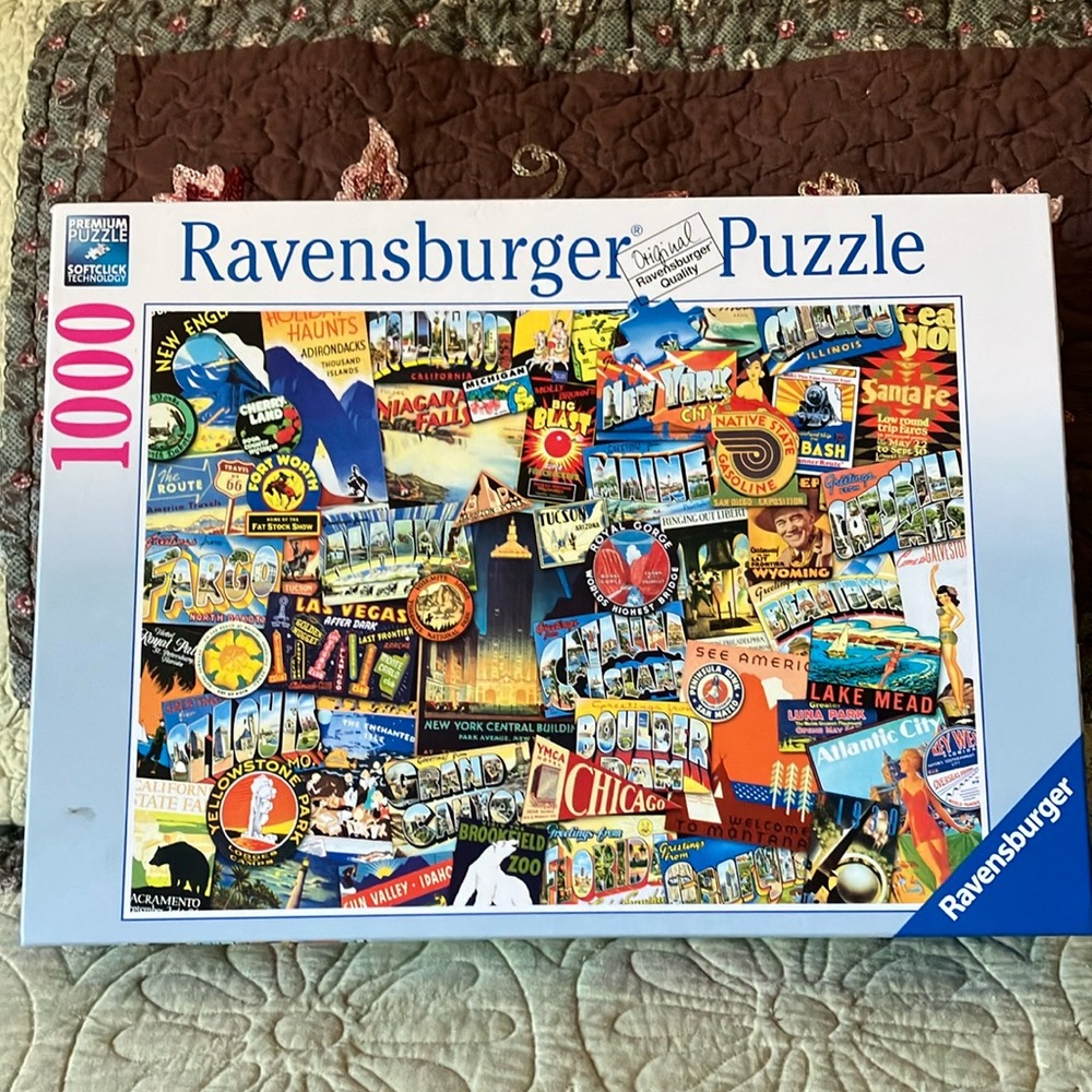 Road trip U.S.A. 1000 piece puzzle. Ravensburger brand.